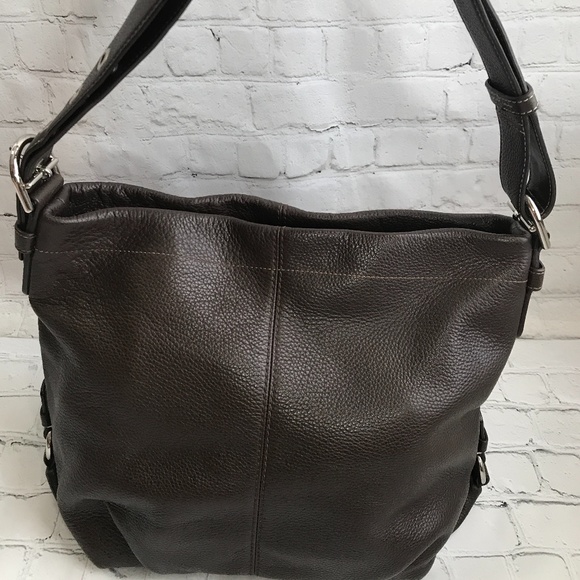 Coach Brown Leather Convertible Bag - Picture 3 of 12